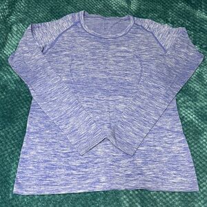 lululemon athletica Blue Heathered Top